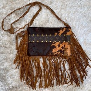 Fringe hobo bag